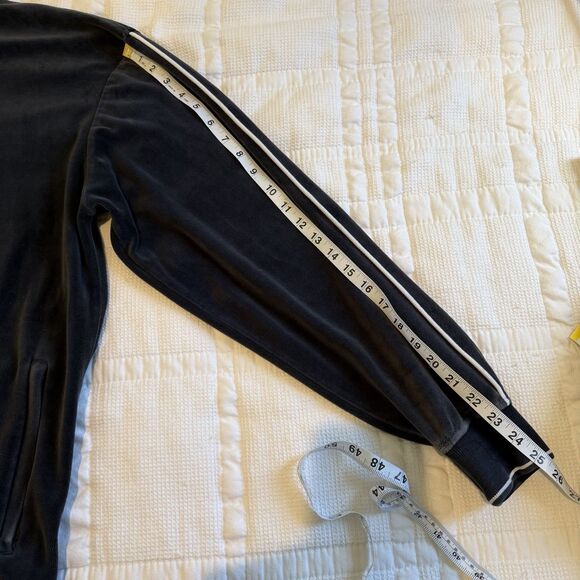 VTG Phat Farm Tracksuit Jacket Mens 1XL Gray Velour Crest Y2K 90s Rap Streetwear - Picture 14 of 15